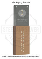 Internal Gelbgold Bauchnabelstecker mit Premium Zirkonia (Prong) - 1.6 mm Stärke