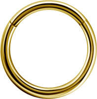 Yellow gold segment clicker ring classic - different thicknesses