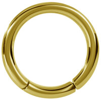 Yellow gold segment clicker ring classic - different thicknesses