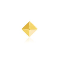 Yellowgold threadless pyramid