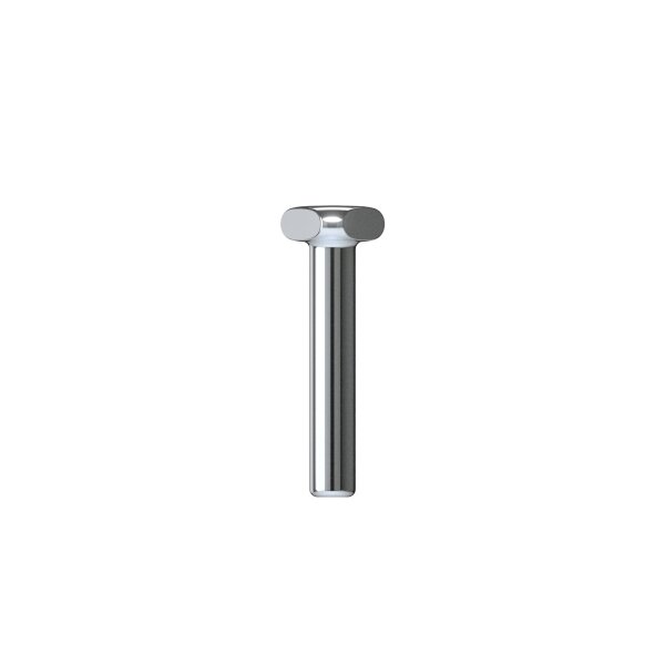fleXternal Labret 7 mm length, 3.0 mm disc, 1.2 mm thickness (for 0.8 mm, 0.9 mm internal thread and threadless) (Made in Germany)