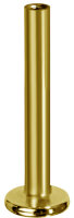 Internal Gelbgold Labret Stud 1.2 mm Stärke mit 3 mm Platte - 0.8 mm Gewinde