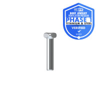 fleXternal Labret 2.5 mm d-Platte, 1.2 mm Stärke (für 0.8 mm, 0.9 mm Innengewinde und gewindelos) (Made in Germany)