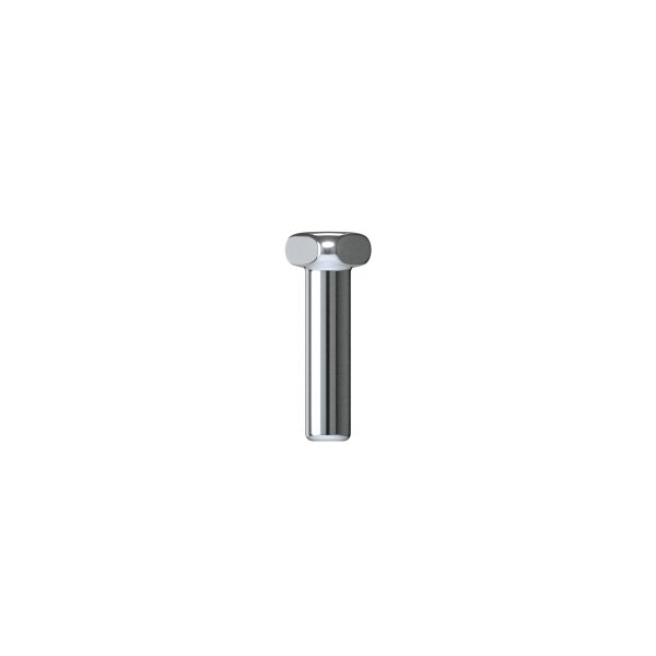 fleXternal Labret 5 mm Länge, 2.5 mm d-Platte, 1.2 mm Stärke (für 0.8 mm, 0.9 mm Innengewinde und gewindelos) (Made in Germany)