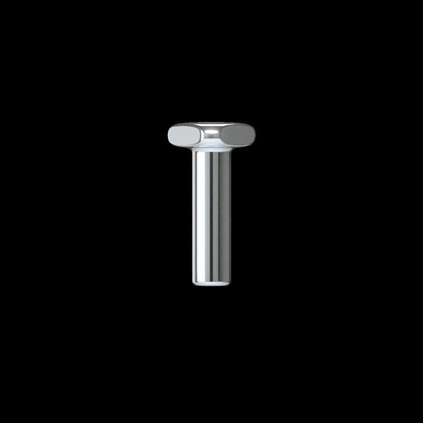fleXternal Labret 6 mm length, 4.0 mm disc, 1.6 mm thickness (for 0.8 mm, 0.9 mm internal thread and threadless) (Made in Germany)