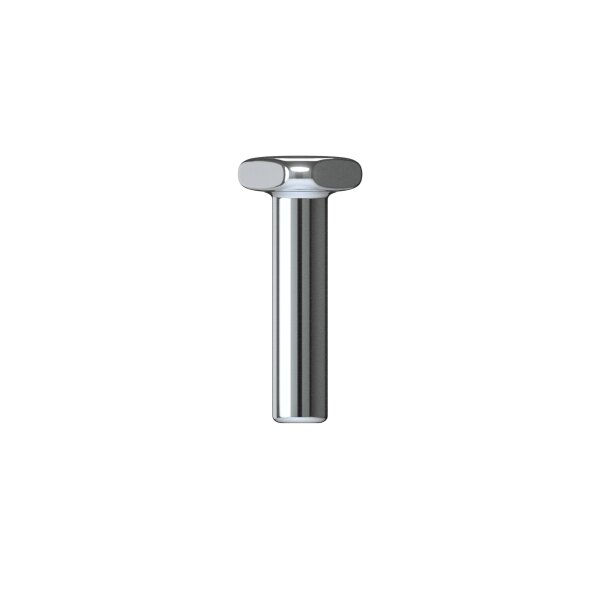 fleXternal Labret 7 mm Länge, 4.0 mm d-Platte, 1.6 mm Stärke (für 0.8 mm, 0.9 mm Innengewinde und gewindelos) (Made in Germany)