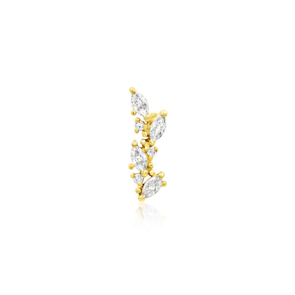 Yellowgold threaded (1.2 mm) Andreia