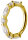 Yellow gold Clicker Ring with 7 Premium Zirconia Stones - 1.2 mm Thickness WH (white) 10 mm