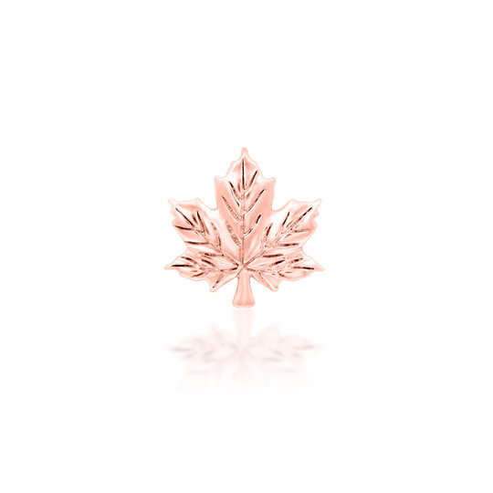 Rosegold threadless Maple Leaf Eh