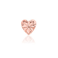Rosegold threadless 3 mm Laser Heart