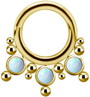 Clicker aus PVD-beschichtetem Titan, mit Opal