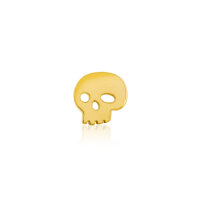 Yellowgold threadless Skull