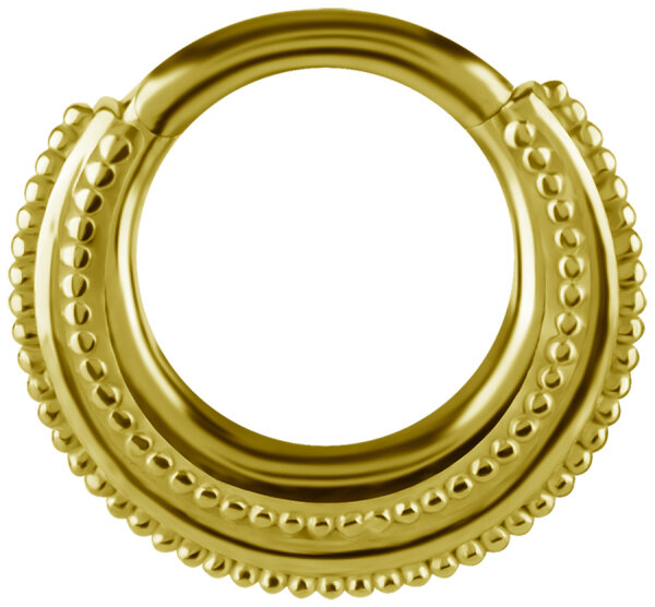 Yellow Gold Segment Clicker Ring
