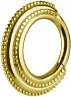 Gelbgold Segment Clicker Ring
