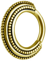 Gelbgold Segment Clicker Ring