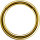 Gelbgold Segment Clicker-Ring 1.2 x 8 mm